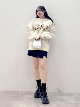 「Anui（アニュイ）のアイテム（アクセサリー）」を使った、Rukaさん（レディース・160cm）の冬コーディネート