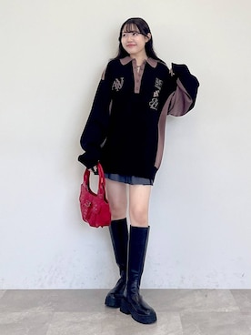 Rukaさん（レディース・160cm）の冬コーディネート