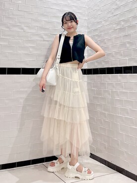 Rukaさん（レディース・160cm）の夏コーディネート