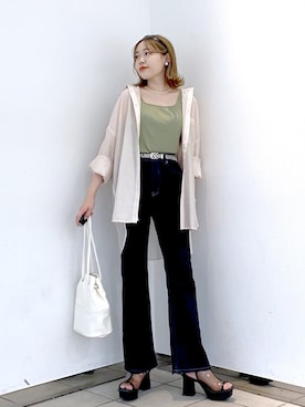 Rukaさん（レディース・160cm）の夏コーディネート