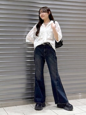 「PAGEBOY」｜「アイテム（アクセサリー）」を使った、Rukaさん（レディース・160cm）の夏コーディネート