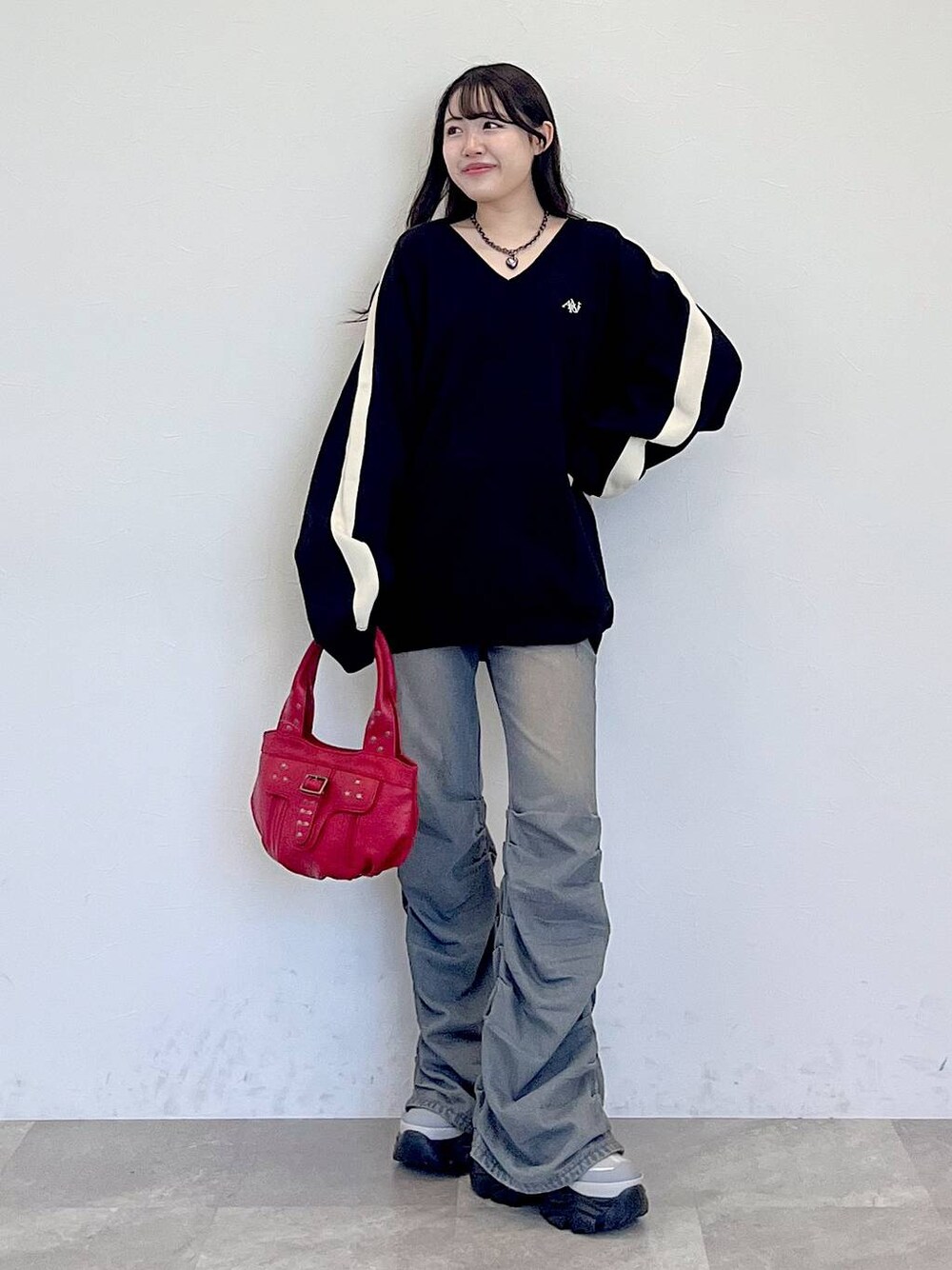 Anui（アニュイ）の「【UNISEX/3サイズ展開】ギャザーボリュームデニム
