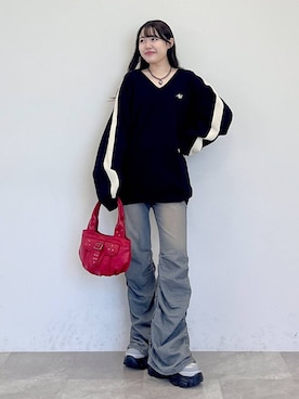 Rukaさん（レディース・160cm）の冬コーディネート