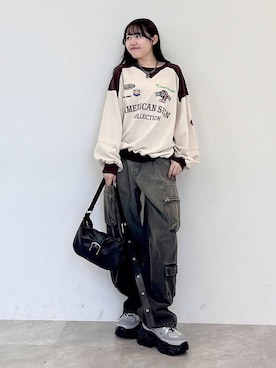 Rukaさん（レディース・160cm）の冬コーディネート