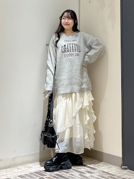 Rukaさん（レディース・160cm）の冬コーディネート