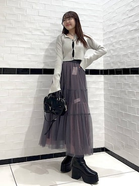 Rukaさん（レディース・160cm）の冬コーディネート