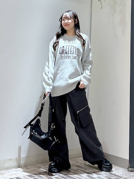 Rukaさん（レディース・160cm）の冬コーディネート