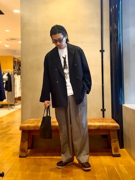 原田圭史さん（メンズ・171cm）の春コーディネート