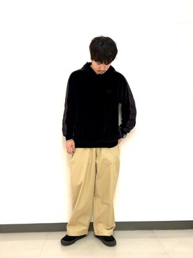 「URBAN RESEARCH（アーバンリサーチ）のアイテム（チノパンツ）」を使った、原田圭史さん（メンズ・171cm）の秋コーディネート