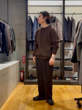 「アイテム（その他シューズ）」を使った、原田圭史さん（メンズ・171cm・30代）の冬コーディネート