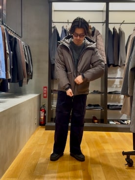 「アイテム（その他シューズ）」を使った、原田圭史さん（メンズ・171cm・30代）の冬コーディネート