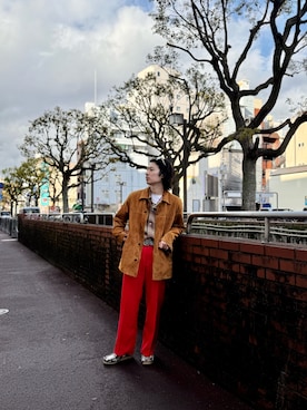 原田圭史さん（メンズ・171cm）の冬コーディネート