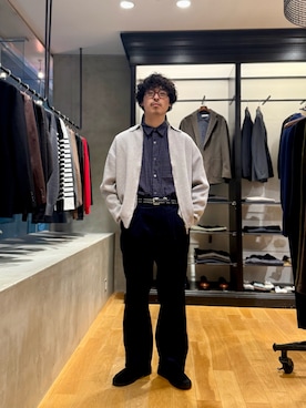 原田圭史さん（骨格ナチュラル・メンズ・171cm）の秋コーディネート