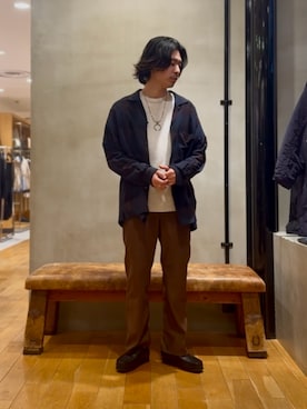 原田圭史さん(メンズ・171cm)の冬コーディネート