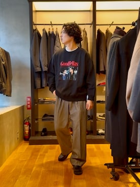 「URBAN RESEARCH」｜原田圭史さん（メンズ・171cm）の秋コーディネート