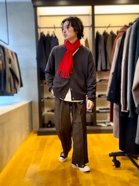 「アイテム（シューズ）」を使った、原田圭史さん（メンズ・171cm・30代）の冬コーディネート