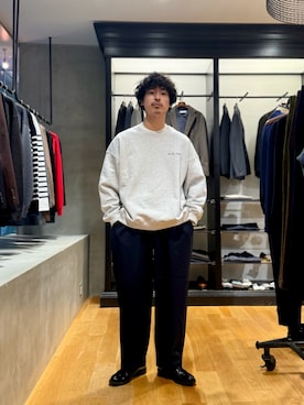 「秋のシャツ着こなし術」｜原田圭史さん（メンズ・171cm）の秋コーディネート