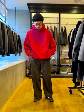 「冬の注目アウター」｜原田圭史さん（メンズ・171cm）の秋コーディネート