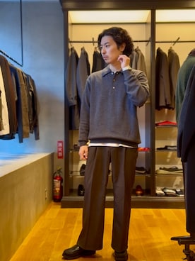 原田圭史さん（骨格ナチュラル・メンズ・171cm）の秋コーディネート