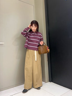 「Champion（チャンピオン）のアイテム」を使った、ayaneさん（レディース・159cm）の秋コーディネート