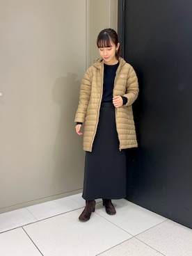 「アイテム（ダウンジャケット/コート）」を使った、ayaneさん（レディース・159cm・20代）の秋コーディネート