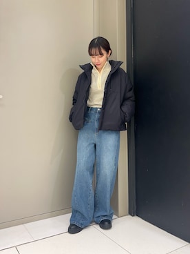 「アイテム（ダウンジャケット/コート）」を使った、ayaneさん（レディース・159cm・20代）の秋コーディネート