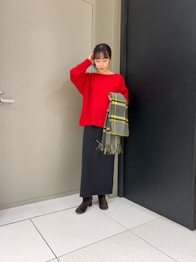 「アイテム（マフラー）」を使った、ayaneさん（レディース・159cm・20代）の秋コーディネート