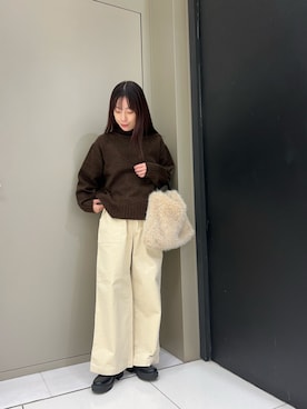 「アイテム（ハンドバッグ）」を使った、ayaneさん（レディース・159cm・20代）の冬コーディネート