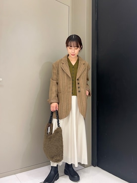 「アイテム（その他アウター）」を使った、ayaneさん（レディース・159cm）の秋コーディネート