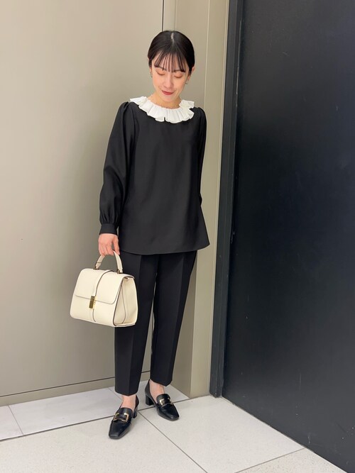 ブラウス シャツ 「WEB限定」コサージュカラー2WAYブラウス レディース 