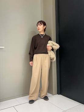 「完声パンツ」｜ayaneさん（レディース・159cm）の秋コーディネート