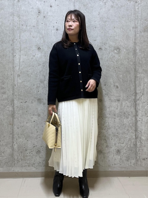 セール】スクエアドットプリントププリーツスカート（スカート）｜ROPE