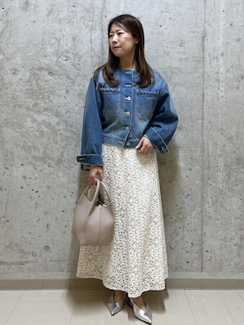 「ROPE'（ロペ）のアイテム」を使った、HARUさん（レディース・153cm）の春コーディネート