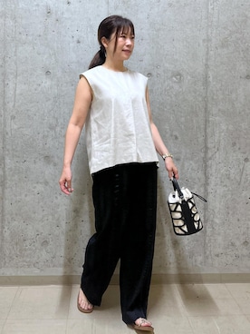 「骨格ウェーブ」｜HARUさん（レディース・153cm・40代）の夏コーディネート