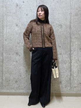 「ROPE'（ロペ）のアイテム」を使った、HARUさん（レディース・153cm）の冬コーディネート