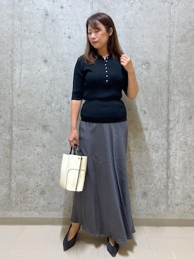 「アイテム（パンプス）」を使った、HARUさん（レディース・153cm・40代）の秋コーディネート