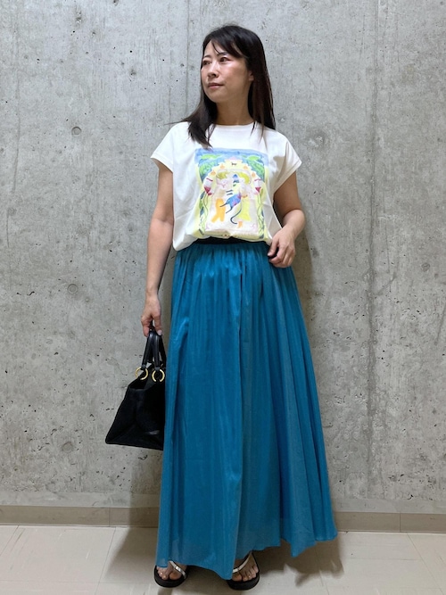 【Kei Nagayama for ROPE'】プリント ノースリーブTEE【接触冷感・洗濯耐久あり ROPE'｜【Kei Nagayama for ROPE'】プリント ノースリーブTEE