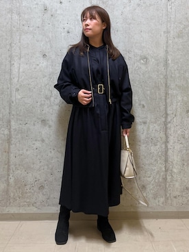 「フレア」｜「アイテム（ブルゾン）」を使った、HARUさん（レディース・153cm）の冬コーディネート