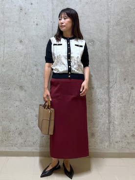 「アイテム（スカート）」を使った、HARUさん（レディース・153cm・40代）の夏コーディネート
