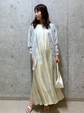 「アイテム（ワンピース/ドレス）」を使った、HARUさん（レディース・153cm・40代）の夏コーディネート