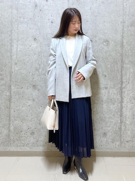 「アイテム（テーラードジャケット）」を使った、HARUさん（レディース・153cm・40代）の秋コーディネート