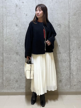 「アイテム（スカート）」を使った、HARUさん（レディース・153cm・40代）の秋コーディネート