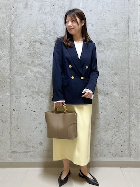 「ROPE'（ロペ）のアイテム（テーラードジャケット）」を使った、HARUさん（レディース・153cm）の春コーディネート