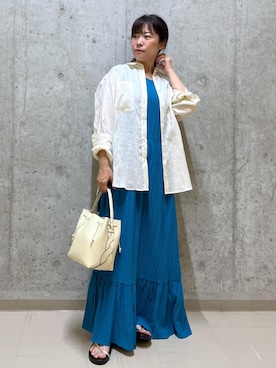 「アイテム（ワンピース/ドレス）」を使った、HARUさん（レディース・153cm・40代）の夏コーディネート