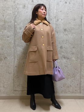 「153cm」｜「アイテム（その他アウター）」を使った、HARUさん（レディース・153cm）の秋コーディネート