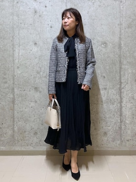 「アイテム（ワンピース/ドレス）」を使った、HARUさん（レディース・153cm・40代）の秋コーディネート