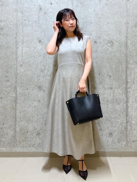 「アイテム（パンプス）」を使った、HARUさん（レディース・153cm・40代）の夏コーディネート