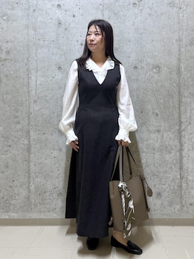 「ROPE'（ロペ）のアイテム」を使った、HARUさん（レディース・153cm）の秋コーディネート