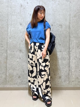 「アイテム（サンダル）」を使った、HARUさん（レディース・153cm・40代）の夏コーディネート