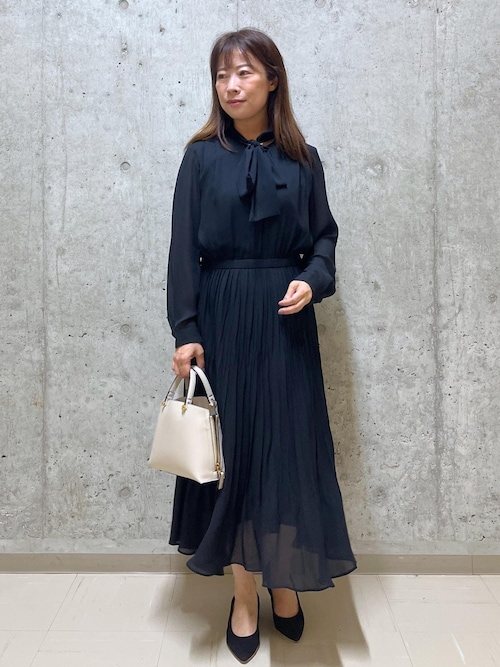 ジョーゼットシフォンプリーツワンピース・25AW（ワンピース）｜ROPE